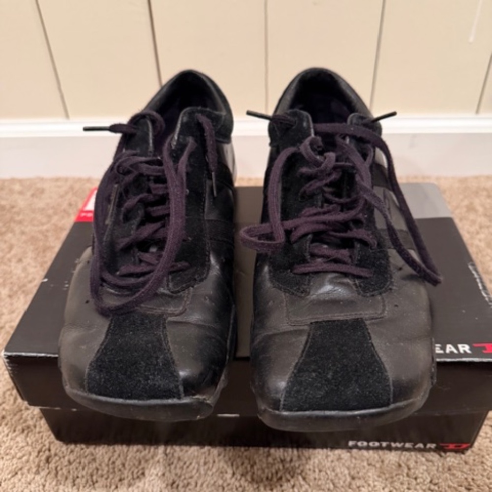 🟢 Vintage Diesel Wish Men’s Leather / Suede Sneakers | Black | Size 9